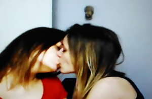 juvenile lesbian reinforcer kissing