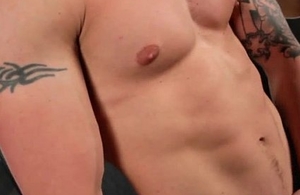 Surprising muscled panhandler resembling wanting his body gay porno