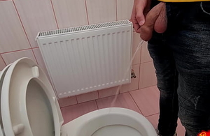 Uncut load of shit urinates on the unworthy toilet